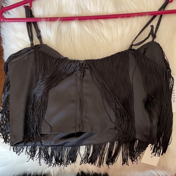 BNWT Aritzia fringe crop top - Picture 4 of 5